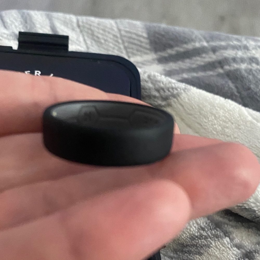 Ridge Black Carbon Fiber/Silicone Ring Set - Picture 5 of 5